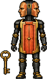 Janus, pixel sprite