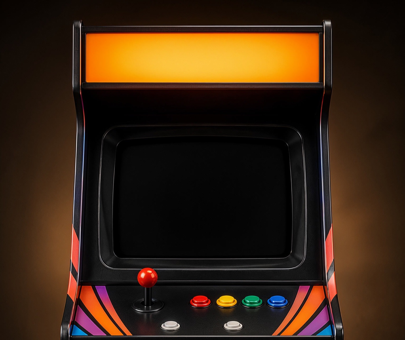 An arcade cabinet running Agentic AF